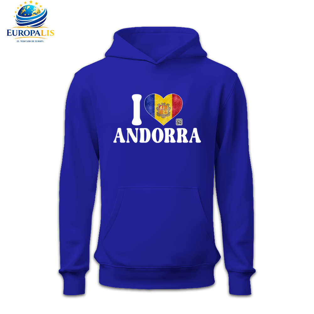 Sudadera con Capucha Bandera Andorra