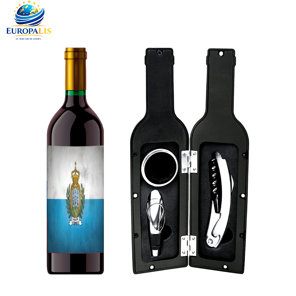 Kit Sacacorchos Bandera San Marino