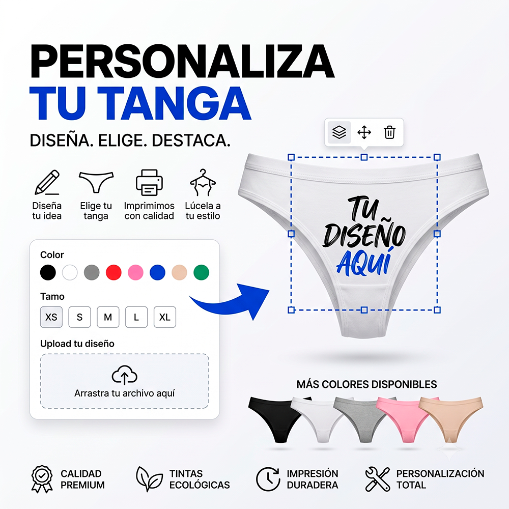 Tanga Personalizado | Sube tu Diseño | Europalis