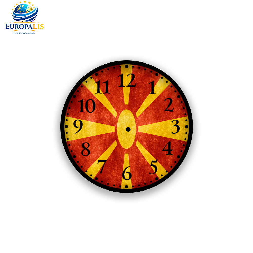Reloj de Pared Bandera Macedonia