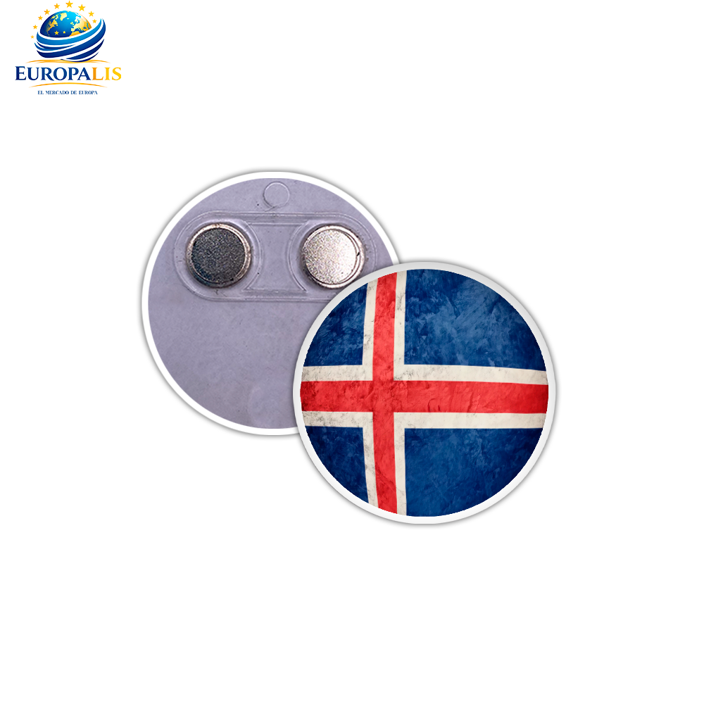 Imán Redondo Bandera Islandia