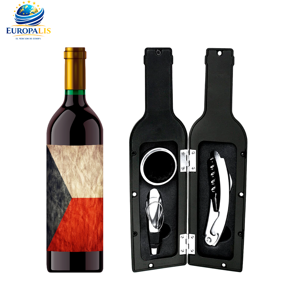 Kit Sacacorchos Bandera República Checa
