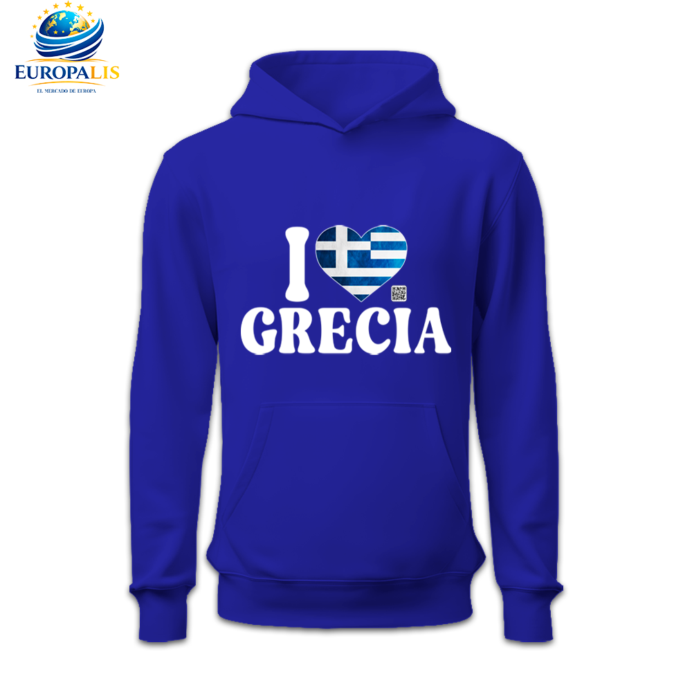 Sudadera con Capucha Bandera Grecia