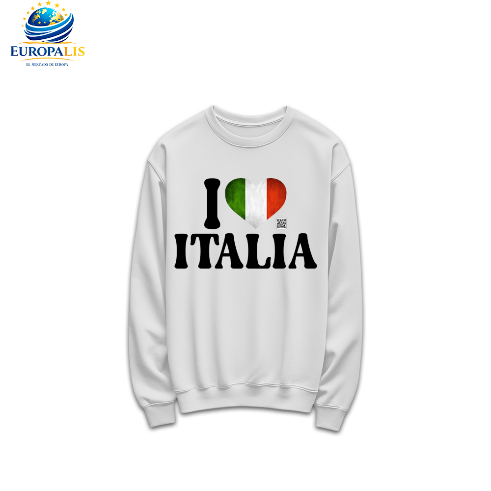 Sudadera sin Capucha Bandera Italia