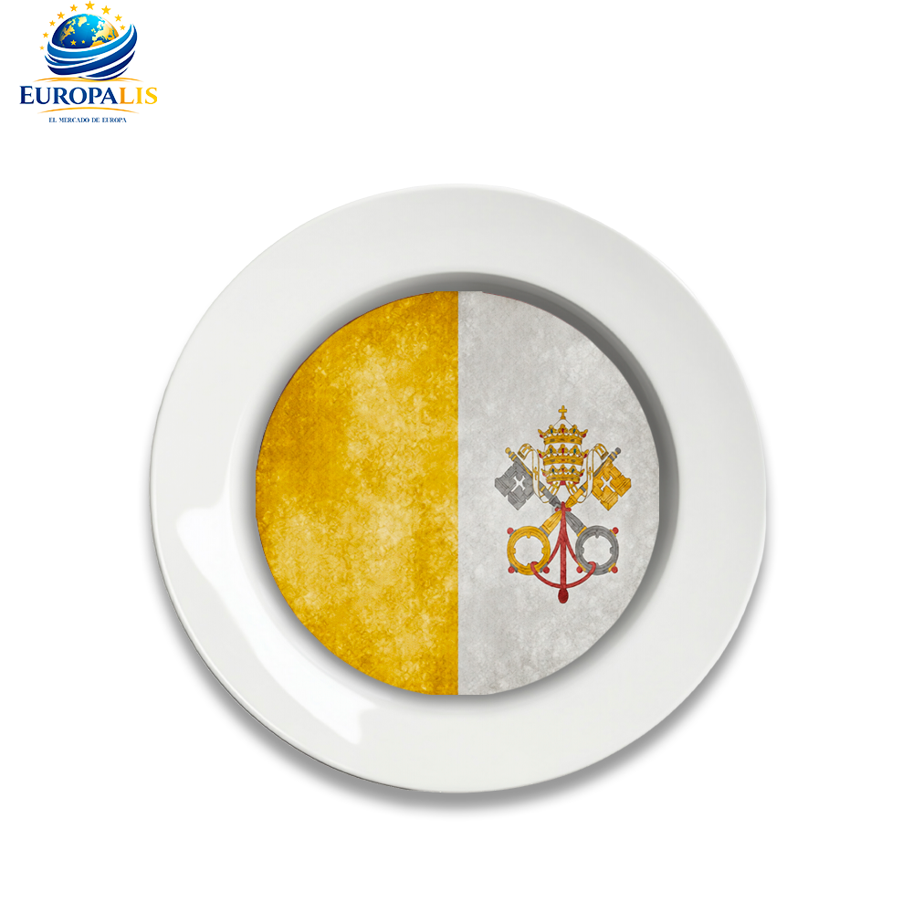 Plato Bandera Vaticano