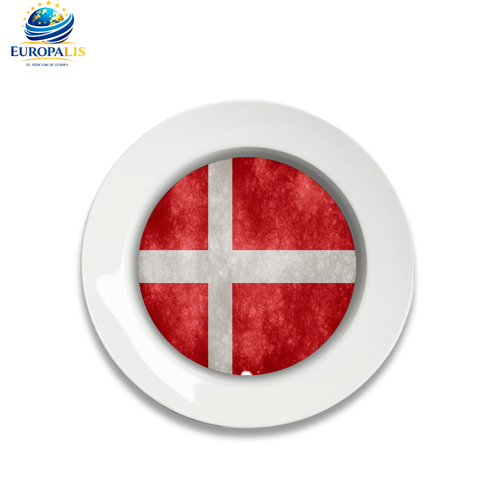 Plato Bandera Dinamarca