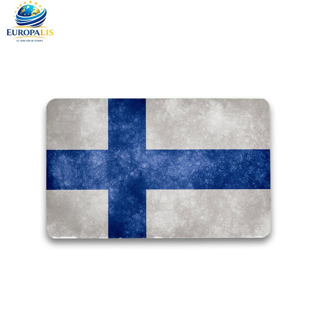 Imán Cuadrado Bandera Finlandia