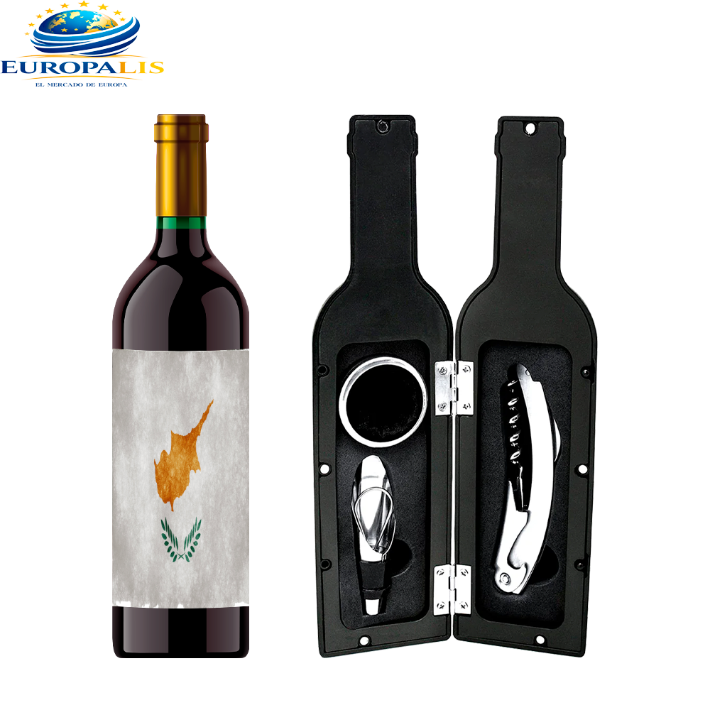 Kit Sacacorchos Bandera Chipre