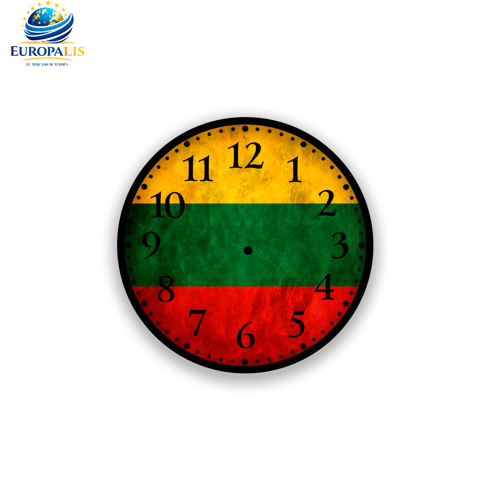 Reloj de Pared Bandera Lituania