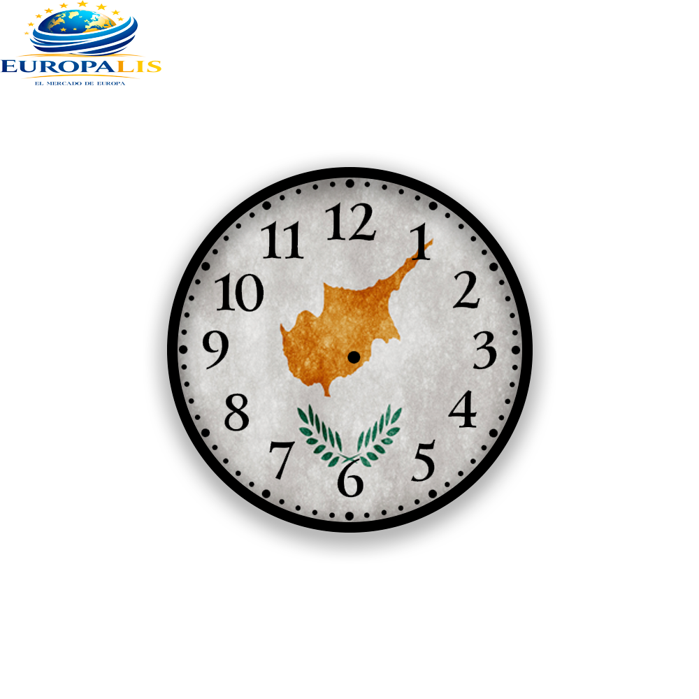 Reloj de Pared Bandera Chipre