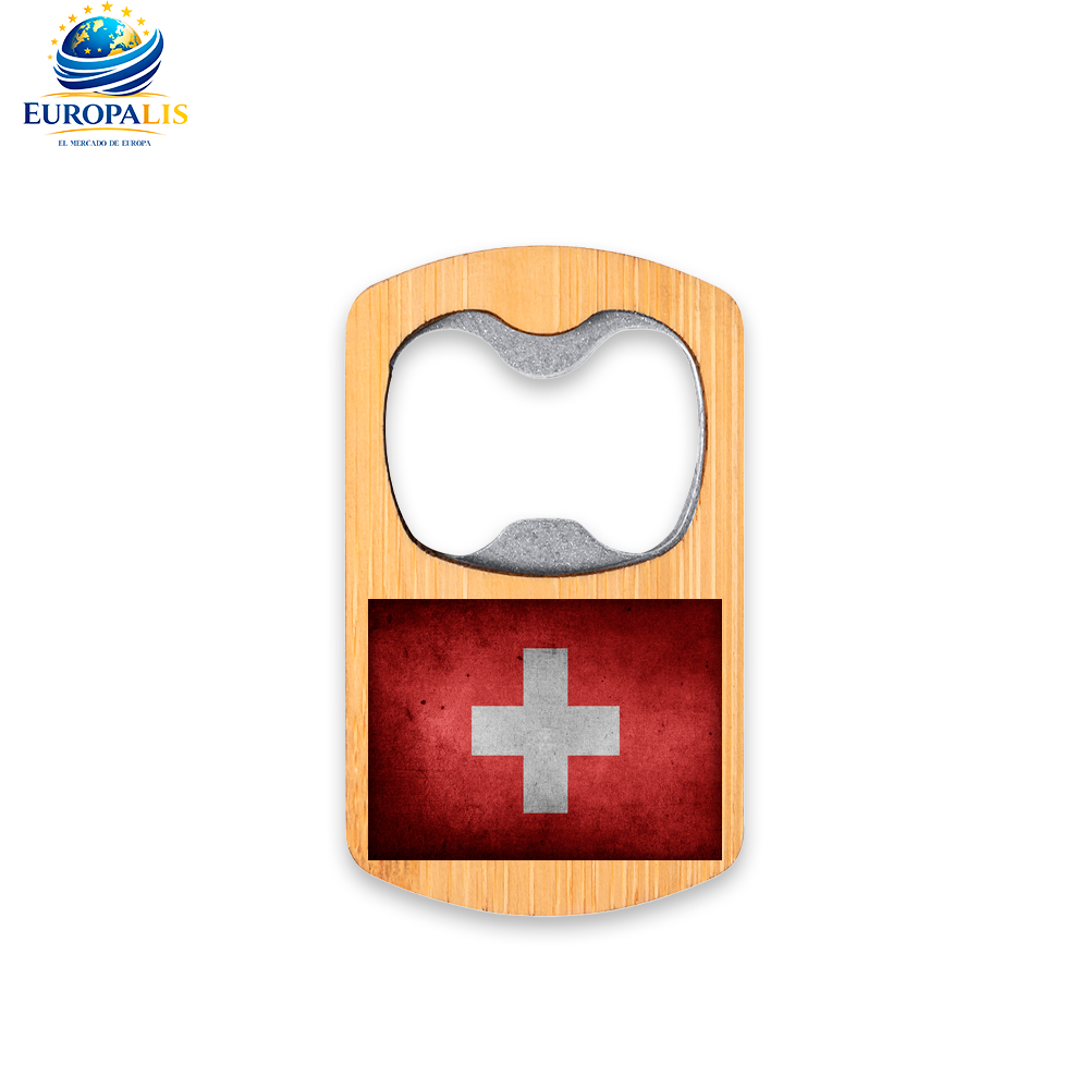 Abridor de Cerveza Bandera Suiza