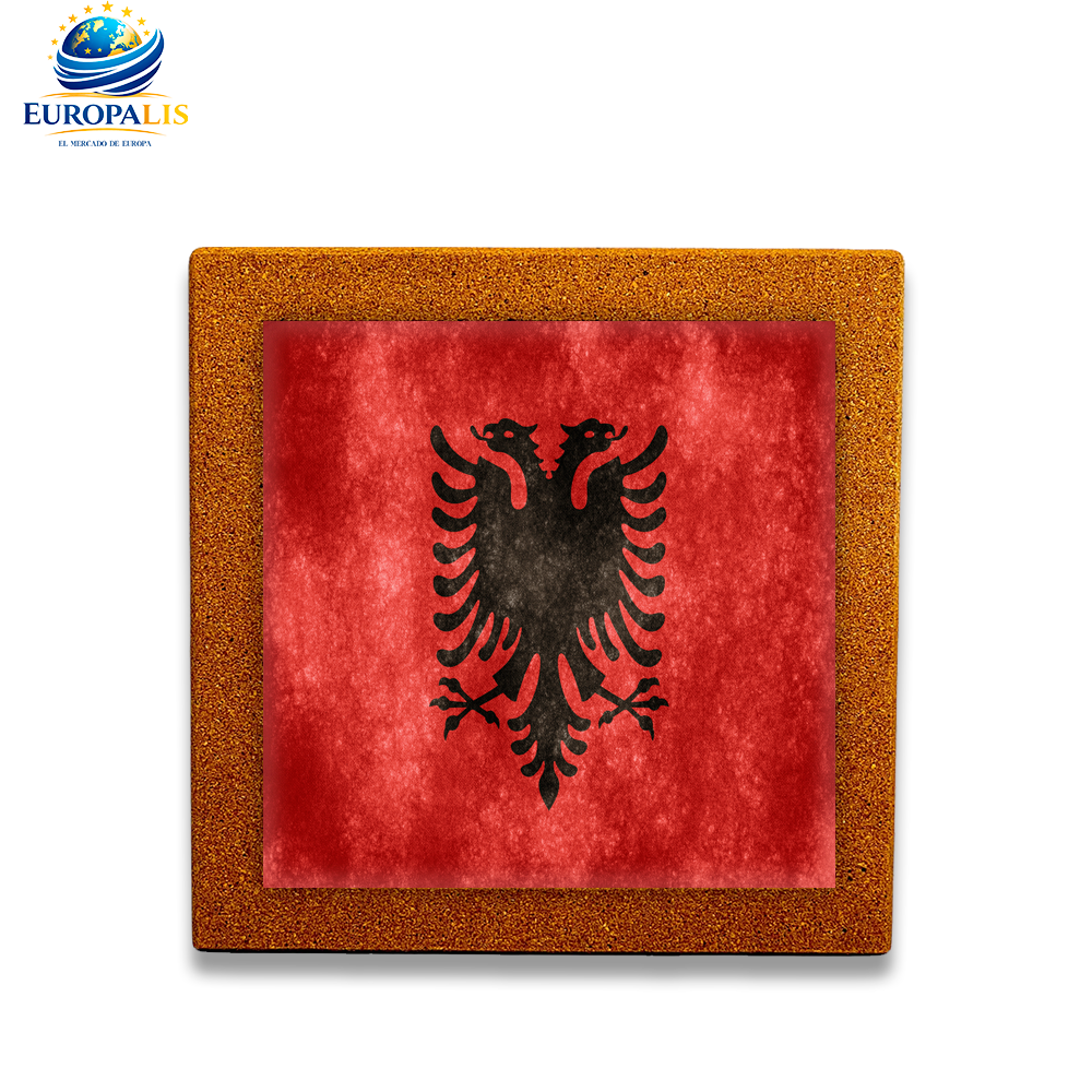 Baldosa Bandera Albania