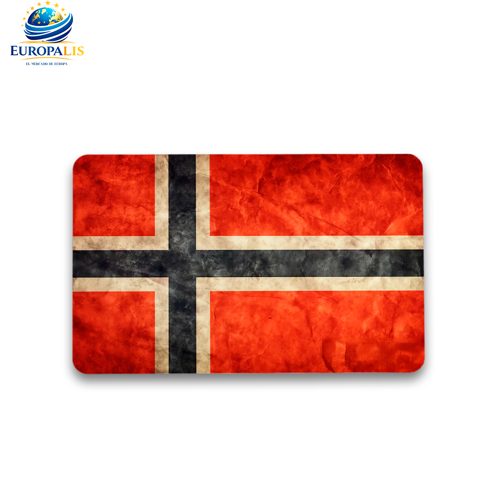 Imán Cuadrado Bandera Noruega