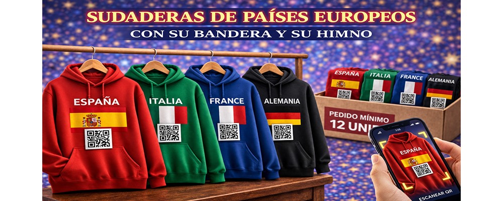 SUDADERAS DE PAÍSES EUROPEOS