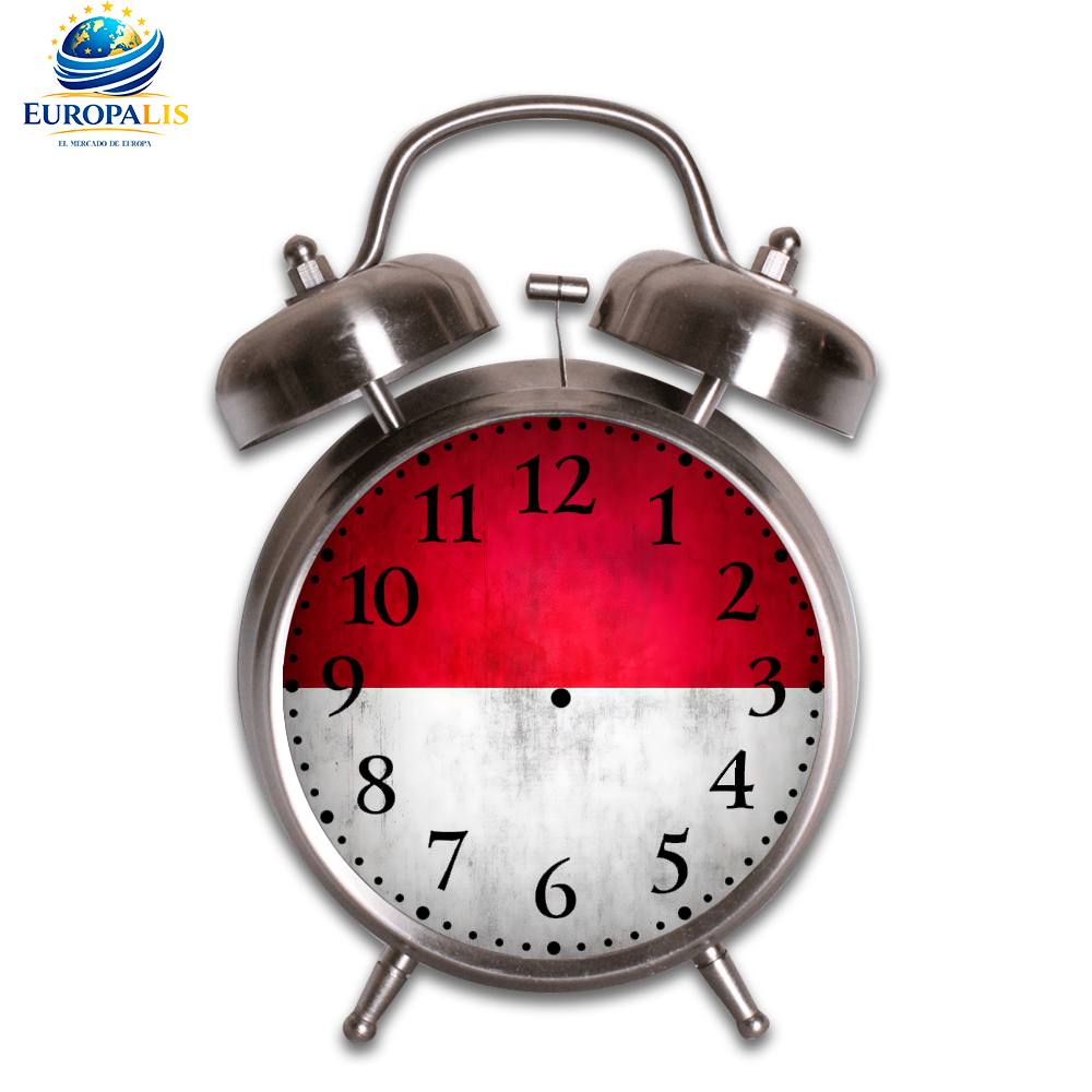 Reloj Despertador Bandera Mónaco