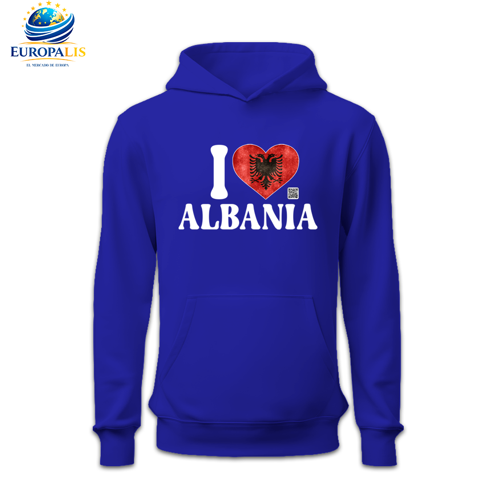 Sudadera con Capucha Bandera Albania