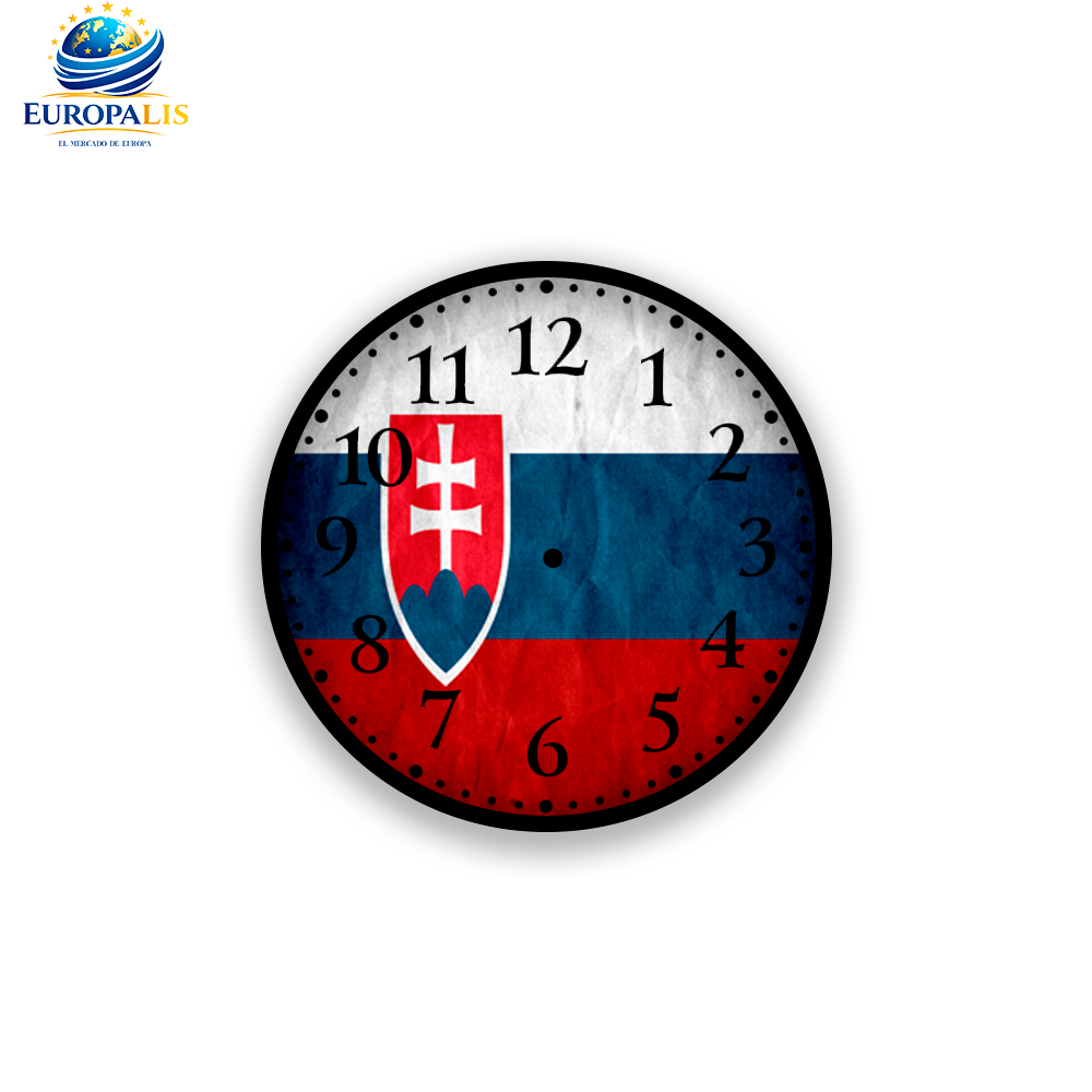 Reloj de Pared Bandera Eslovaquia