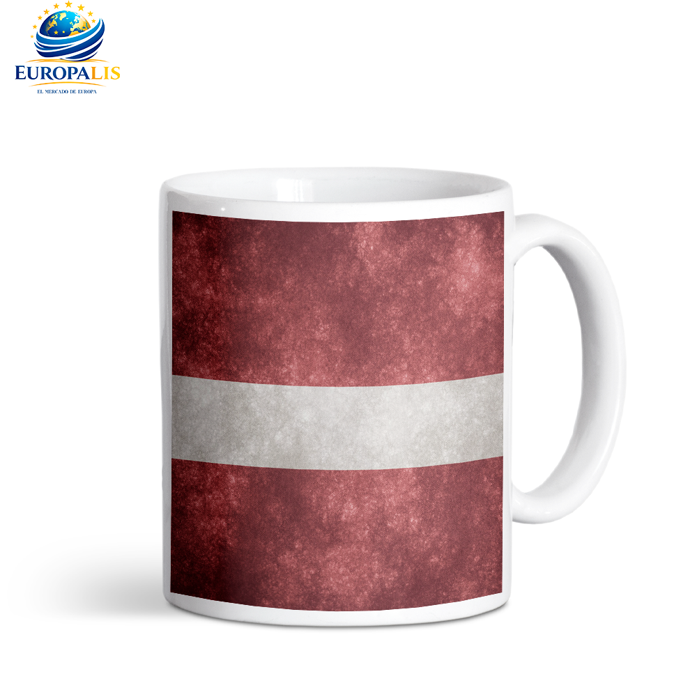 Taza Bandera Letonia