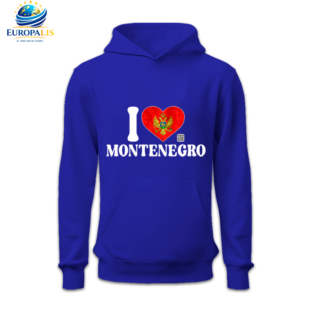 Sudadera con Capucha Bandera Montenegro