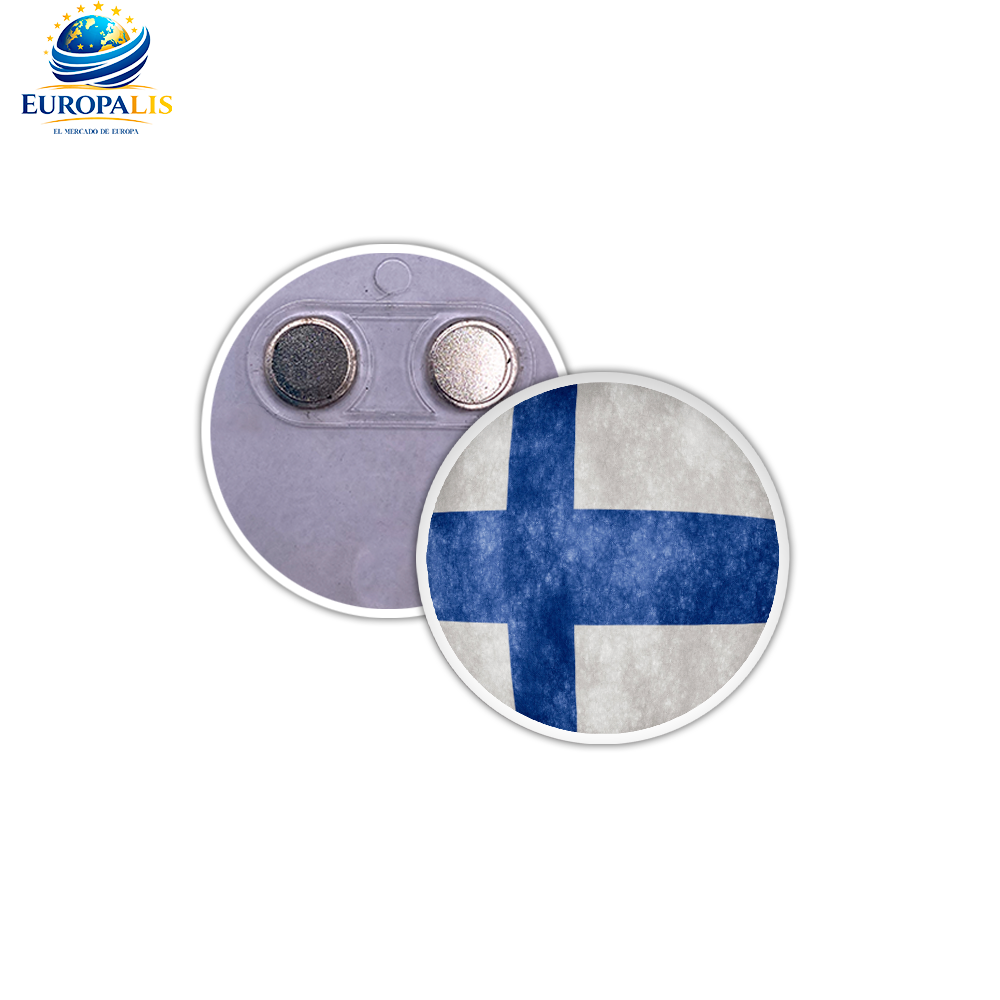 Imán Redondo Bandera Finlandia