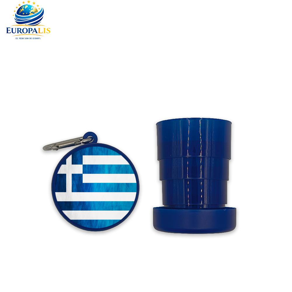 Vaso Portátil Bandera Grecia