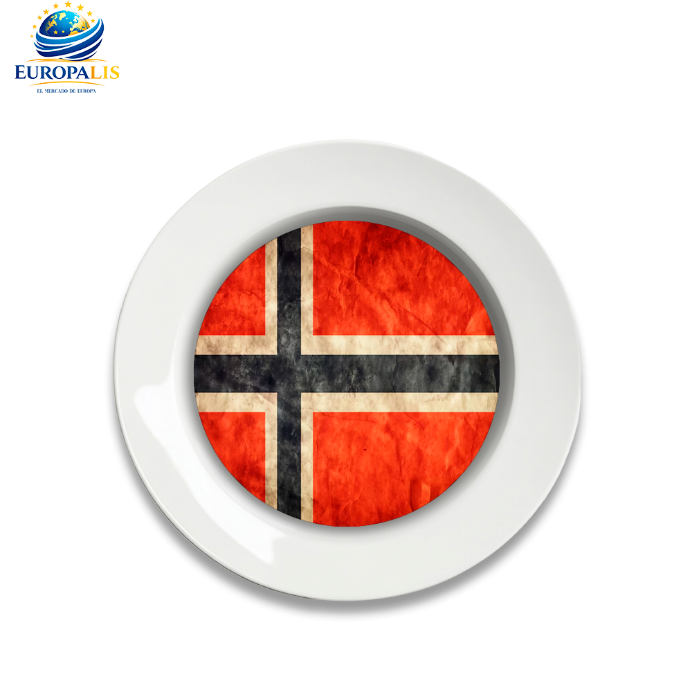 Plato Bandera Noruega