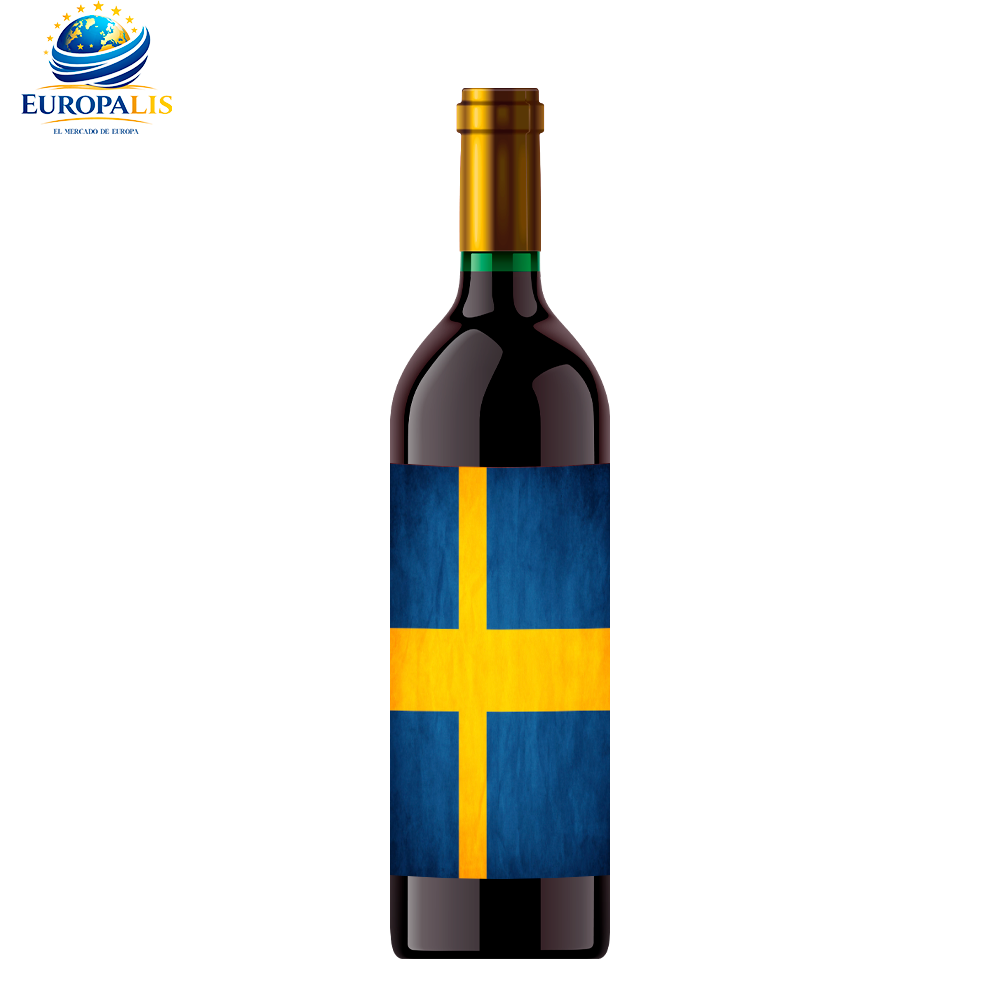 Vino Tinto Bandera Suecia