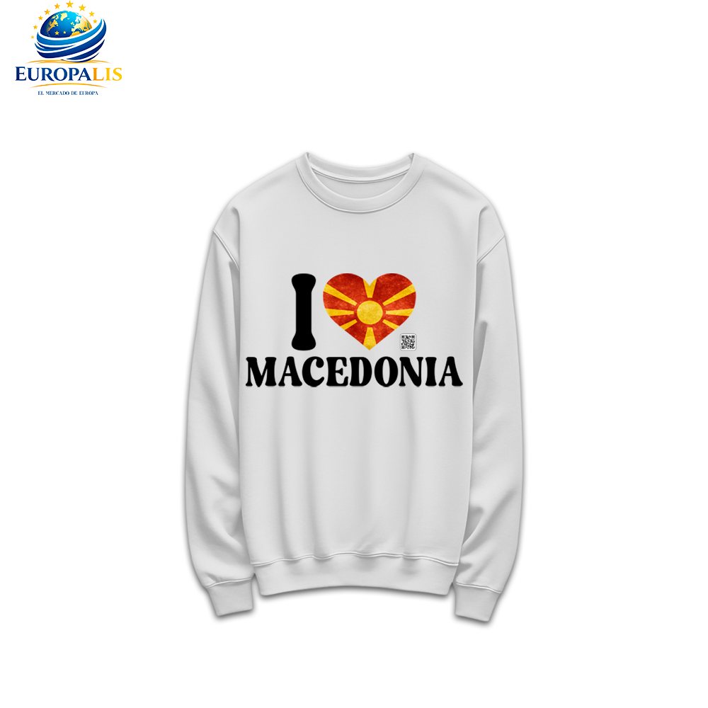 Sudadera sin Capucha Bandera Macedonia