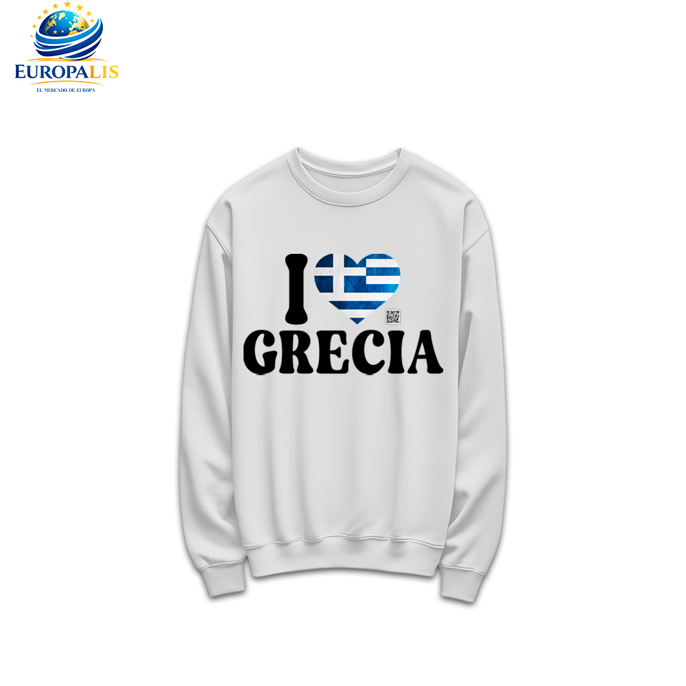 Sudadera sin Capucha Bandera Grecia