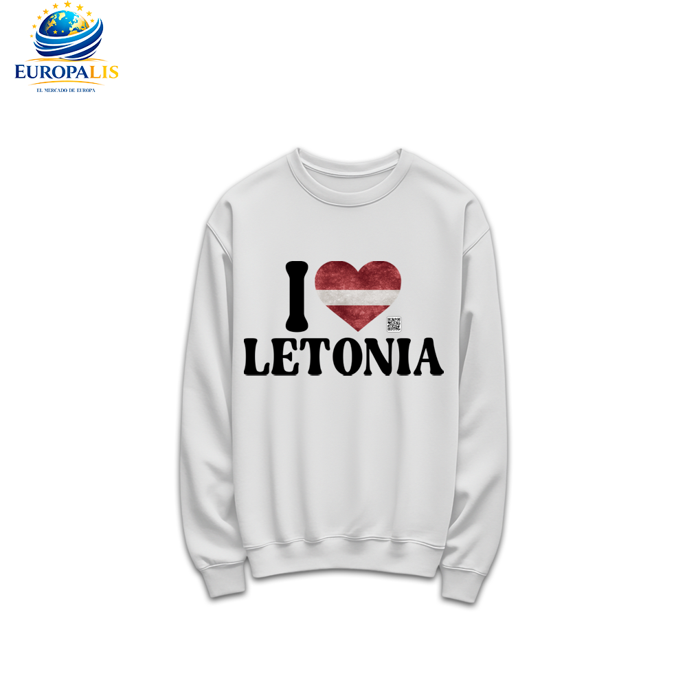 Sudadera sin Capucha Bandera Letonia