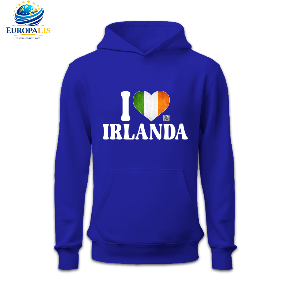 Sudadera con Capucha Bandera Irlanda