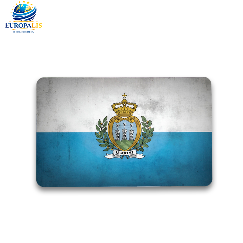 Imán Cuadrado Bandera San Marino
