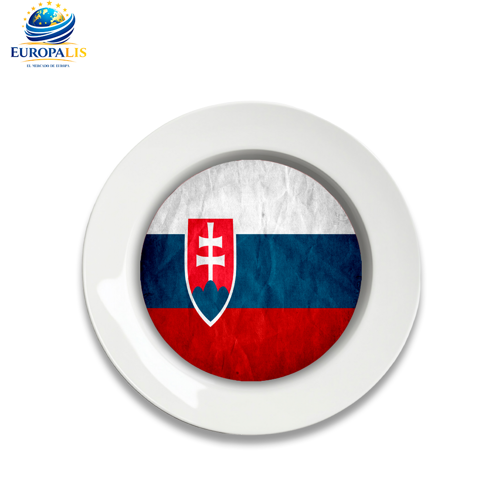 Plato Bandera Eslovaquia