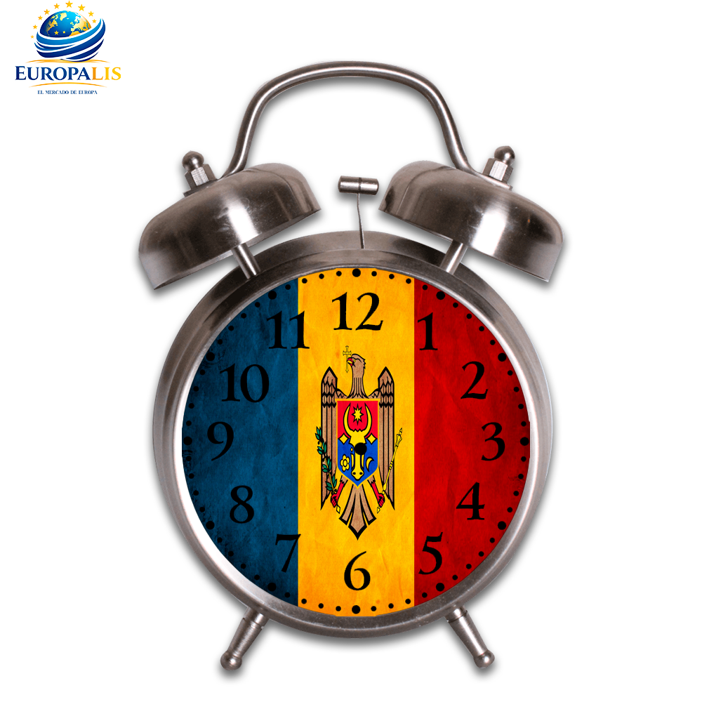 Reloj Despertador Bandera Moldavia