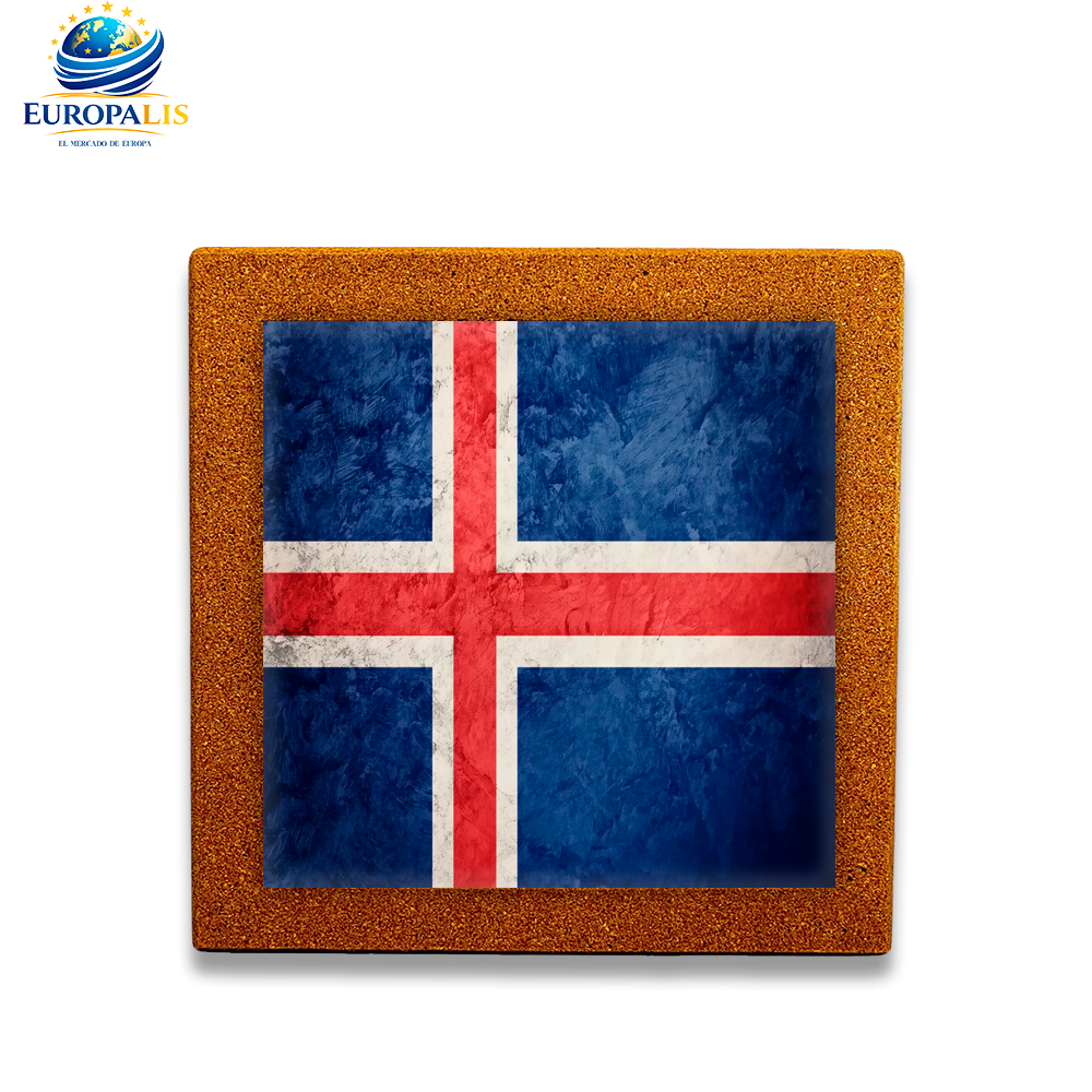 Baldosa Bandera Islandia